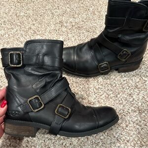 UGG Australia Finney Leather Moto Boots